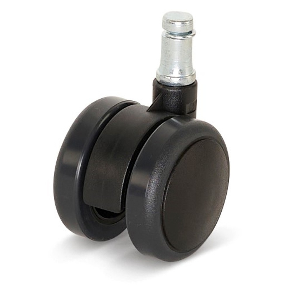 Premium meubelwiel 50mm diameter, PU loopvlak, stift 11x20mm Premium meubelwiel 50mm diameter, PU loopvlak, stift 11x20mm
