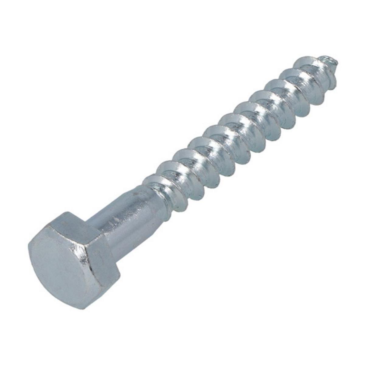 Houtdraadbouten DIN571 - Zeskant M7x130mm - Verzinkt (100 stuks) Houtdraadbouten DIN571 - Zeskant M7x130mm - Verzinkt (100 stuks)