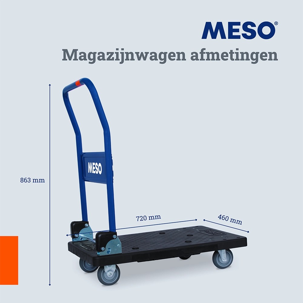 MESO inklapbare plateauwagen transportwagen 150 kg | FixMasters MESO inklapbare plateauwagen transportwagen 150 kg | FixMasters
