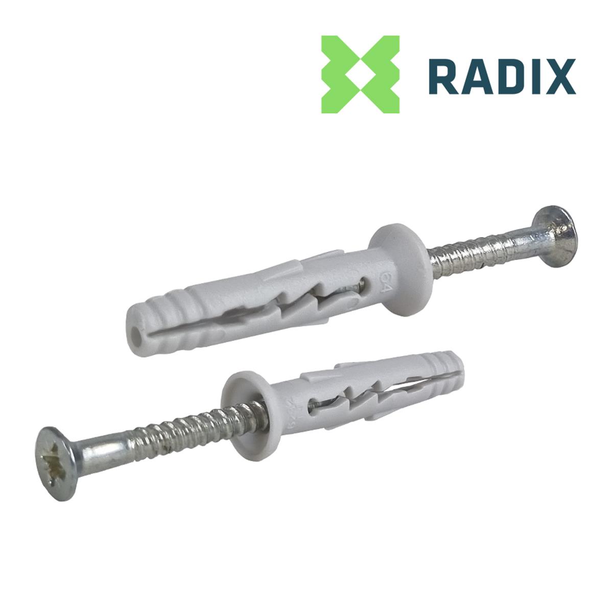 Radix fx Pro Nagelpluggen/slagpluggen verzonken kop 6 x | FixMasters