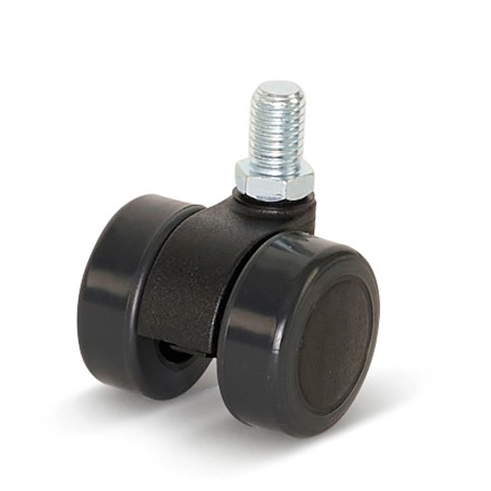 Premium meubelwiel, 36mm, PU met draadstift 10x15mm Premium meubelwiel, 36mm, PU met draadstift 10x15mm