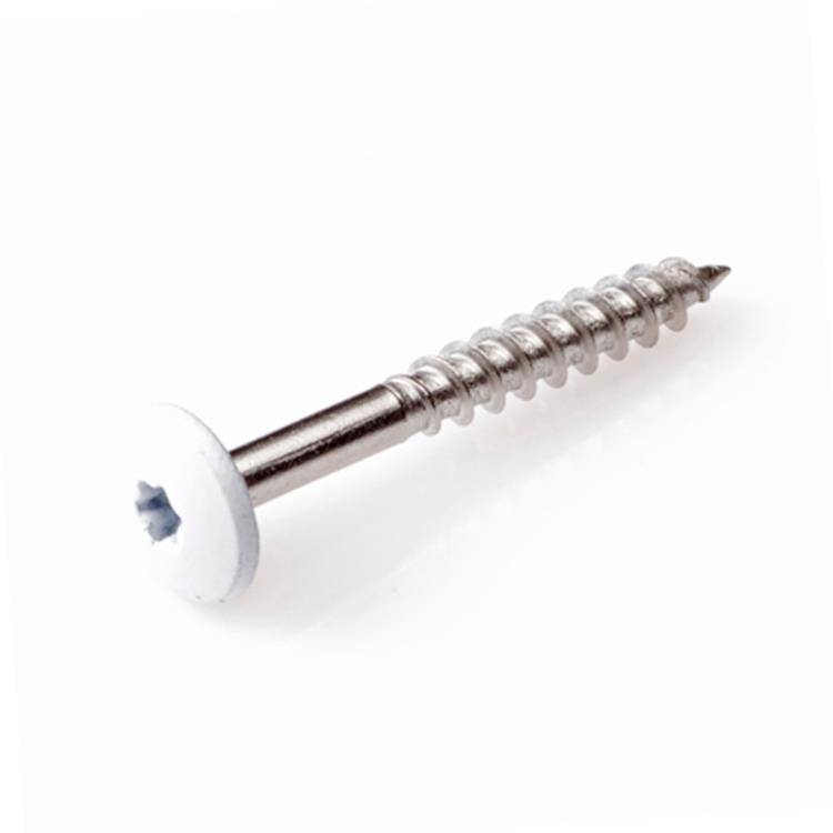 Trespa montageschroeven 4,8x38mm - T20 Torx - RVS deeldraad - Beige RAL 9001 (100 stuks) Trespa montageschroeven 4,8x38mm - T20 Torx - RVS deeldraad - Beige RAL 9001 (100 stuks)