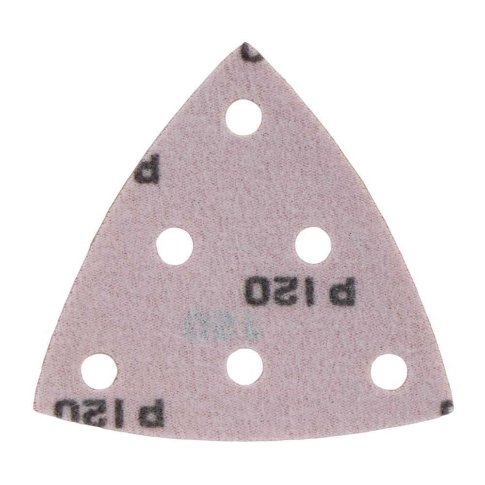 Radix Pro Driehoek Schuurvellen - 93 x 93 x 93 mm - P120 - 6 gaten (50 stuks) Radix Pro Driehoek Schuurvellen - 93 x 93 x 93 mm - P120 - 6 gaten (50 stuks)