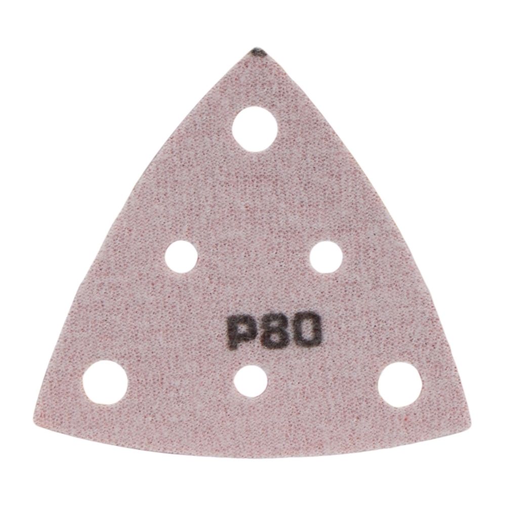 Radix Pro Driehoek Schuurvellen - 82x82x82mm - P80 - 6 Stofgaten (50 stuks) Radix Pro Driehoek Schuurvellen - 82x82x82mm - P80 - 6 Stofgaten (50 stuks)