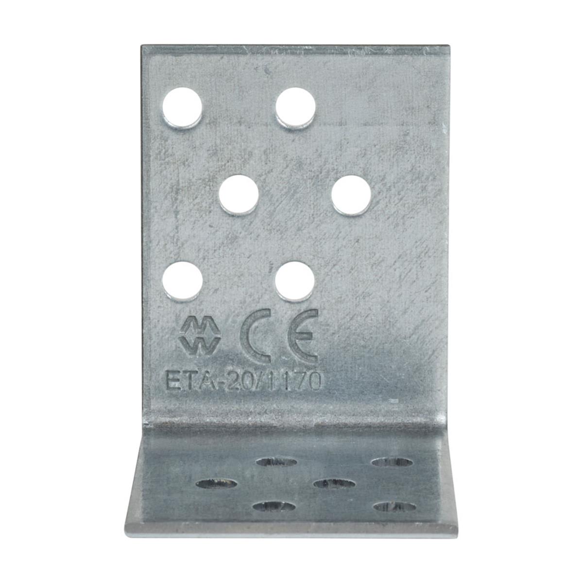 Versterkingshoek 50 x 50 mm verzinkt | FixMasters