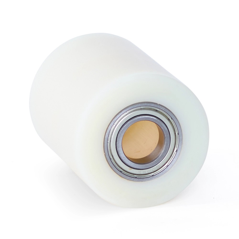 Nylon palletrol 80x100 - Asgatdiameter 25mm - Kogellager - Draagvermogen 1100kg