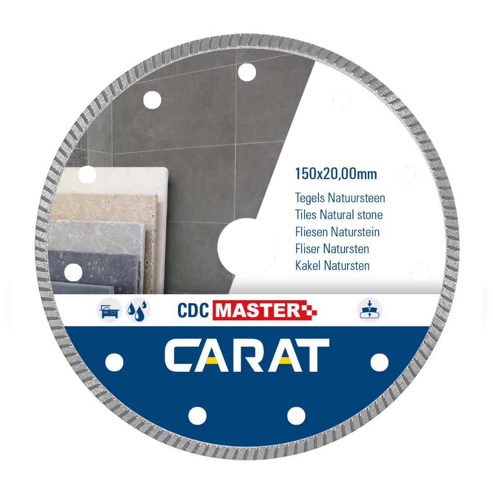 Carat - Diamantzaagblad - Tegels & natuursteen - Ø150 x 22,23 mm