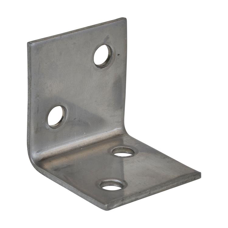 RVS Versterkingshoek 30x30x30mm - Roestvrijstaal