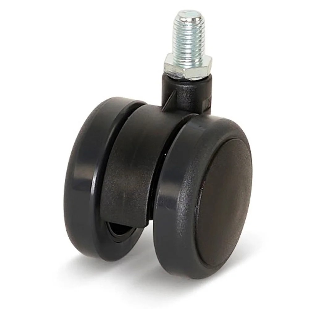 Premium meubelwiel, 50mm, PU met draadstift 10x15mm Premium meubelwiel, 50mm, PU met draadstift 10x15mm