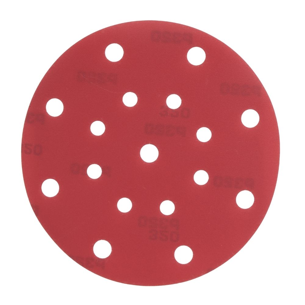 Radix Pro schuurschijven klittenband 150mm P320 met 17 stofgaten (50 stuks)