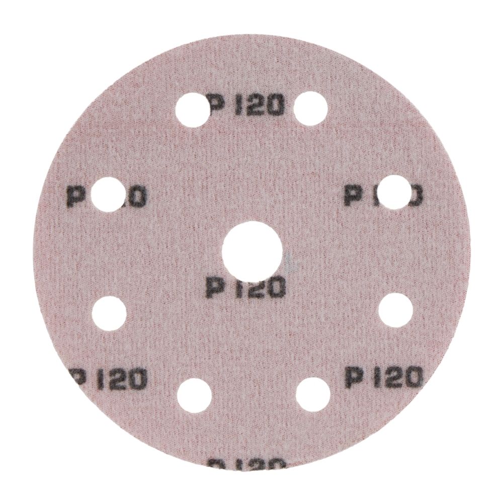 Radix Pro Schuurschijven Klittenband 125mm P120 - 9 stofgaten (10 stuks)