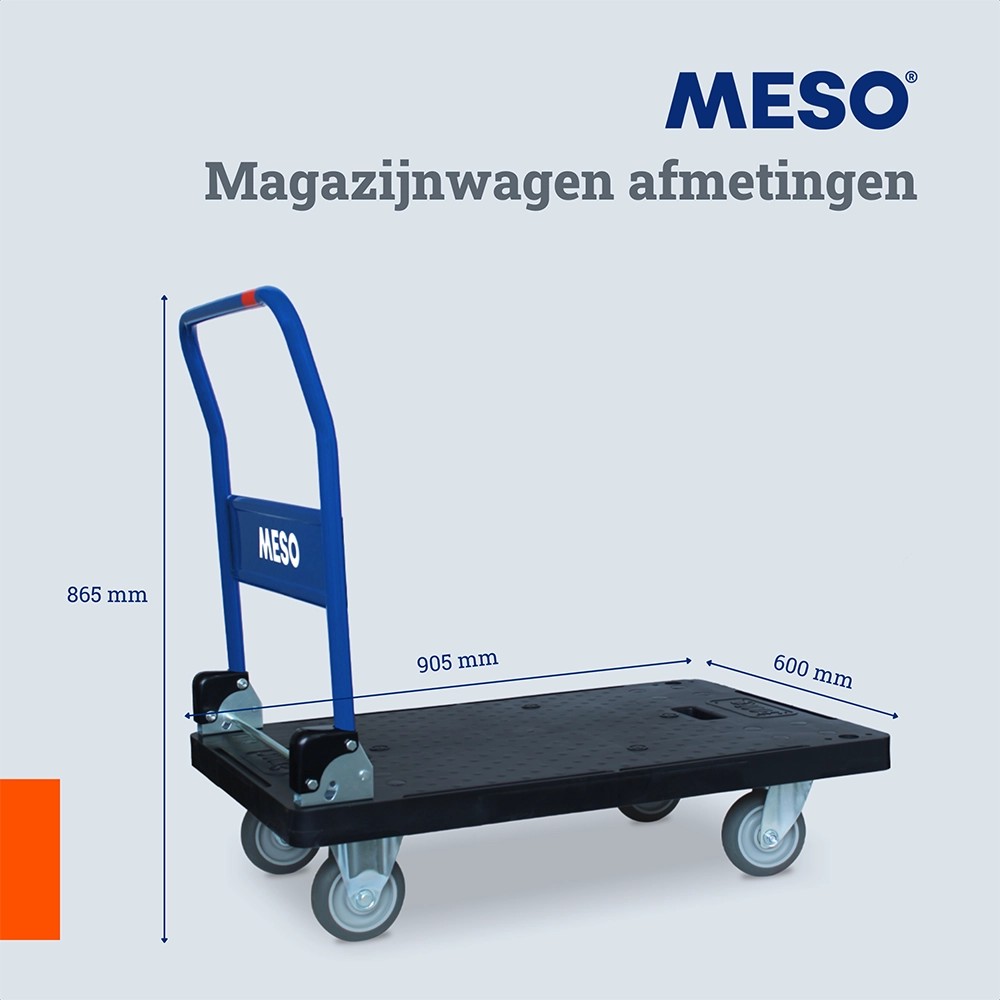 MESO inklapbare plateauwagen transportwagen 300 kg | FixMasters MESO inklapbare plateauwagen transportwagen 300 kg | FixMasters