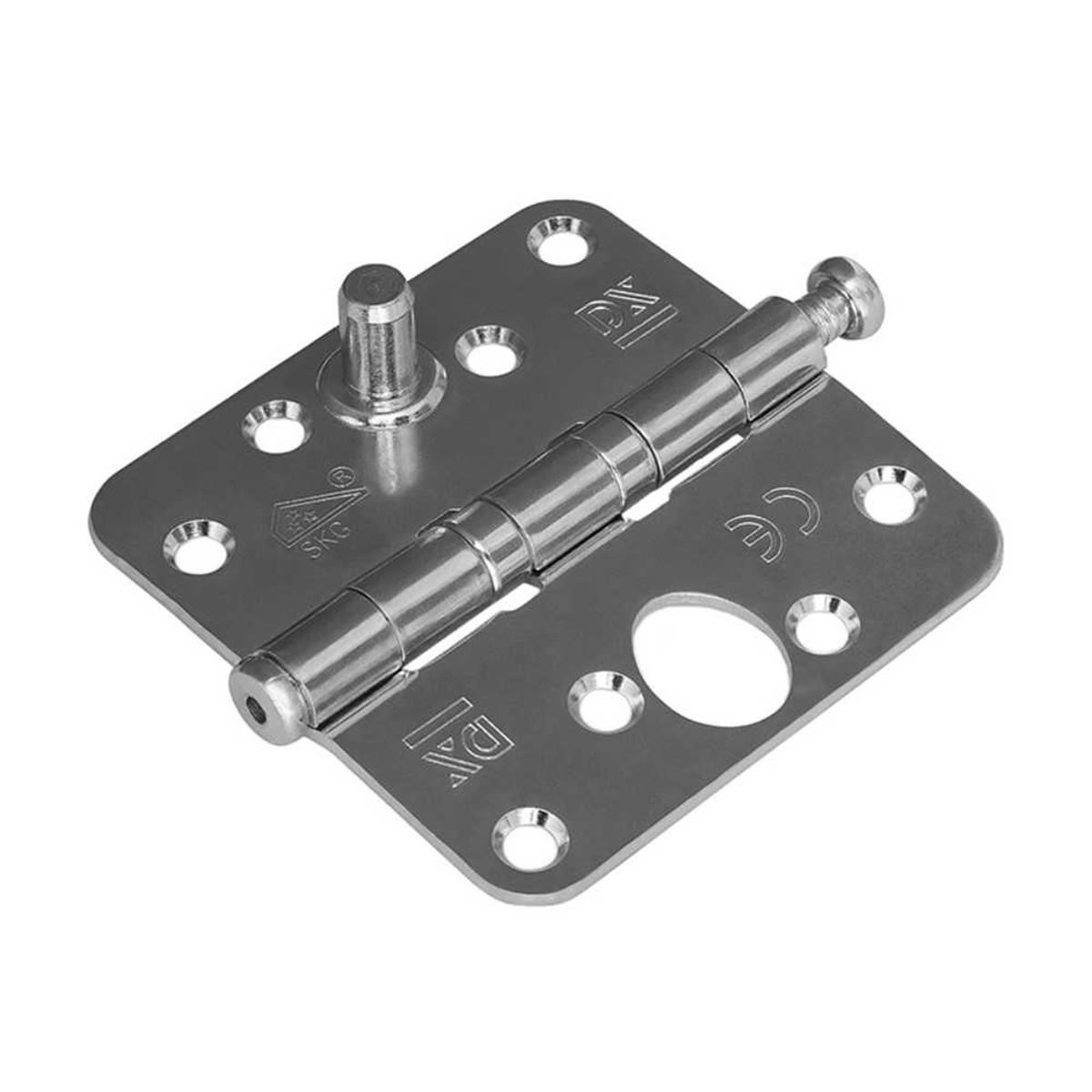 Kogellagerscharnier - Ronde hoeken - 89x89mm - Verzinkte pen - Staal - Verzinkt - SKG*** Kogellagerscharnier - Ronde hoeken - 89x89mm - Verzinkte pen - Staal - Verzinkt - SKG***