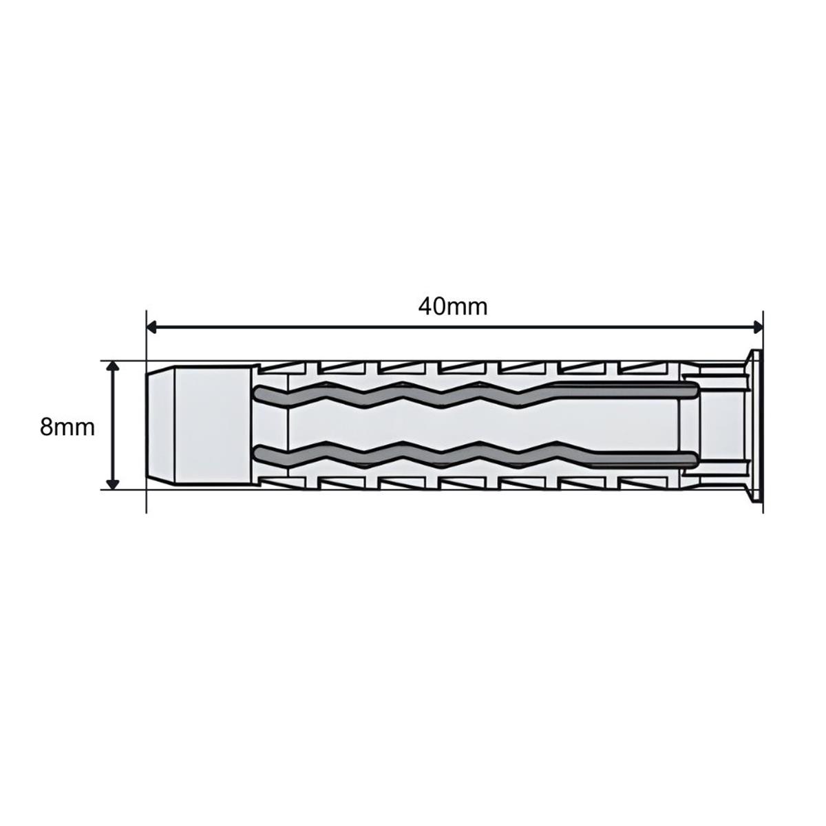 Radix fx Pro nylon pluggen 8 x 40mm | FixMasters