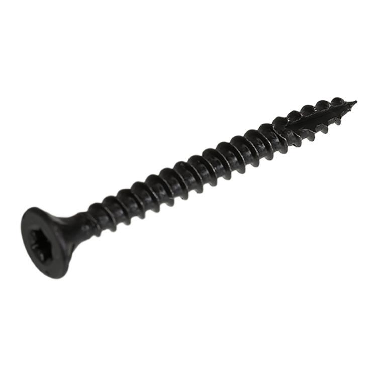 BlackLine Spaanplaatschroef TORX TX20 platkop 4,0x16mm voldraad zwart gecoat (100 stuks)