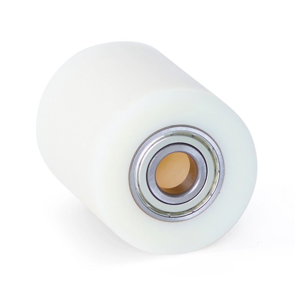 Nylon palletrol 80x100 - Asgatdiameter 20mm - Kogellager - Draagvermogen 1100kg Nylon palletrol 80x100 - Asgatdiameter 20mm - Kogellager - Draagvermogen 1100kg