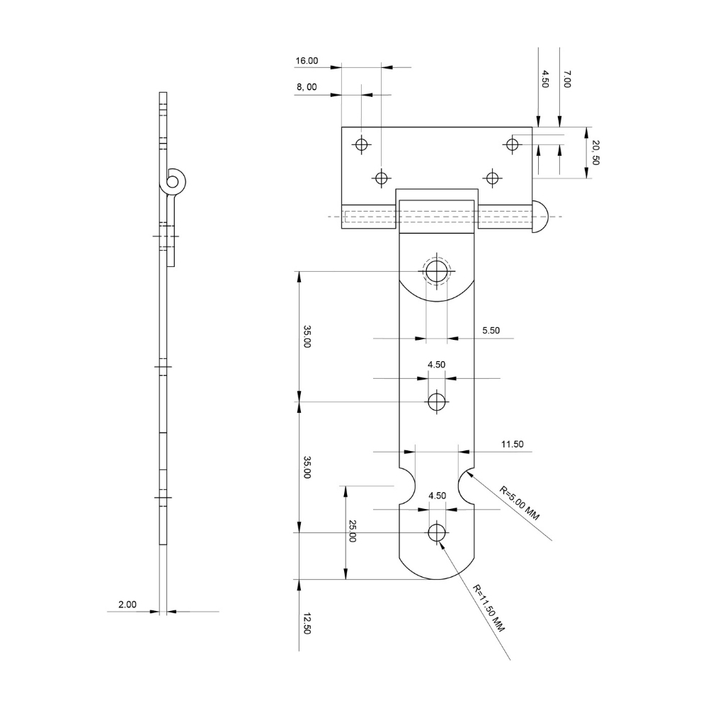Kruisheng 10 cm zwart | FixMasters
