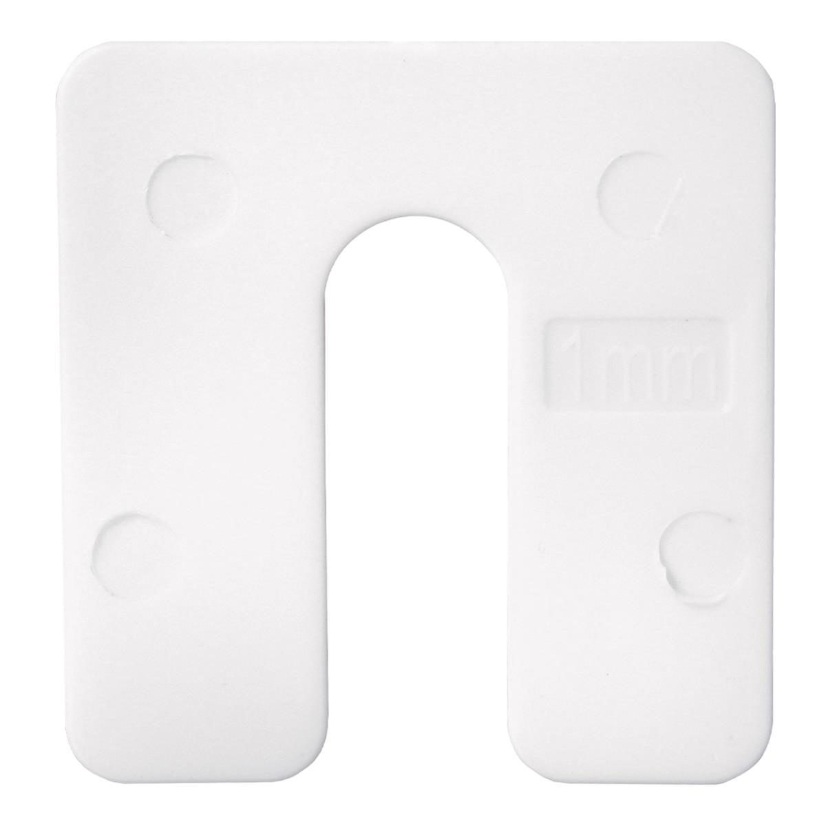 Radix uitvulplaatjes 1mm 50 x 47mm wit | FixMasters