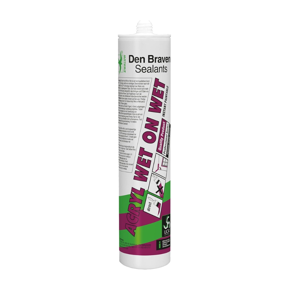 Zwaluw - Acrylaatkit wet on wet - 310 ml - Wit Zwaluw - Acrylaatkit wet on wet - 310 ml - Wit