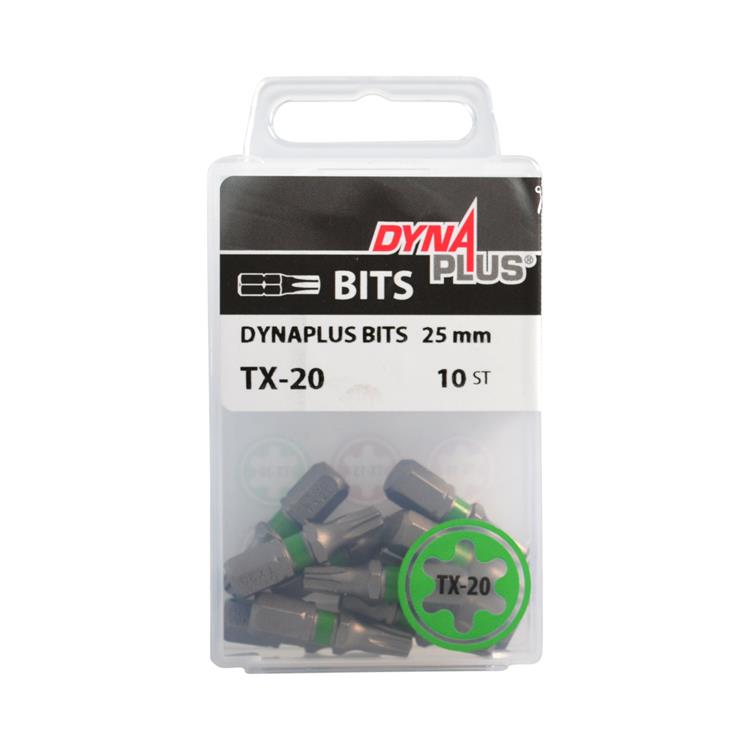 Dynaplus - Schroefbit - Torx 20 - 25mm - Groen (10 stuks) Dynaplus - Schroefbit - Torx 20 - 25mm - Groen (10 stuks)
