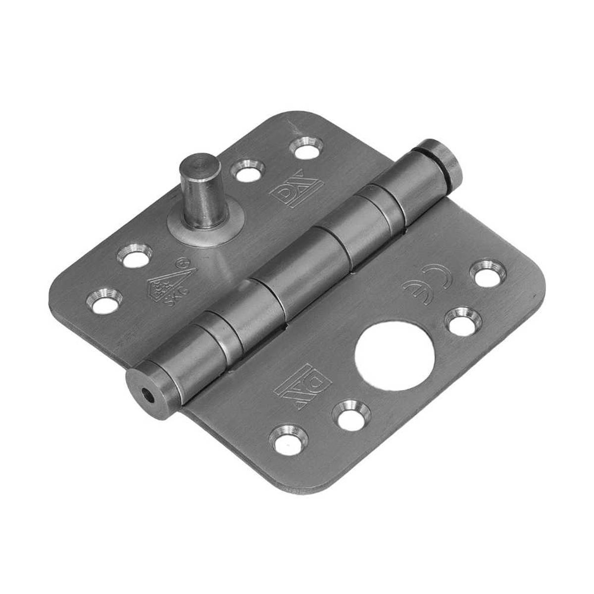 Kogellagerscharnier - 3mm - Ronde hoeken - 89x89mm - RVS pen - RVS Geborsteld - SKG*** Kogellagerscharnier - 3mm - Ronde hoeken - 89x89mm - RVS pen - RVS Geborsteld - SKG***