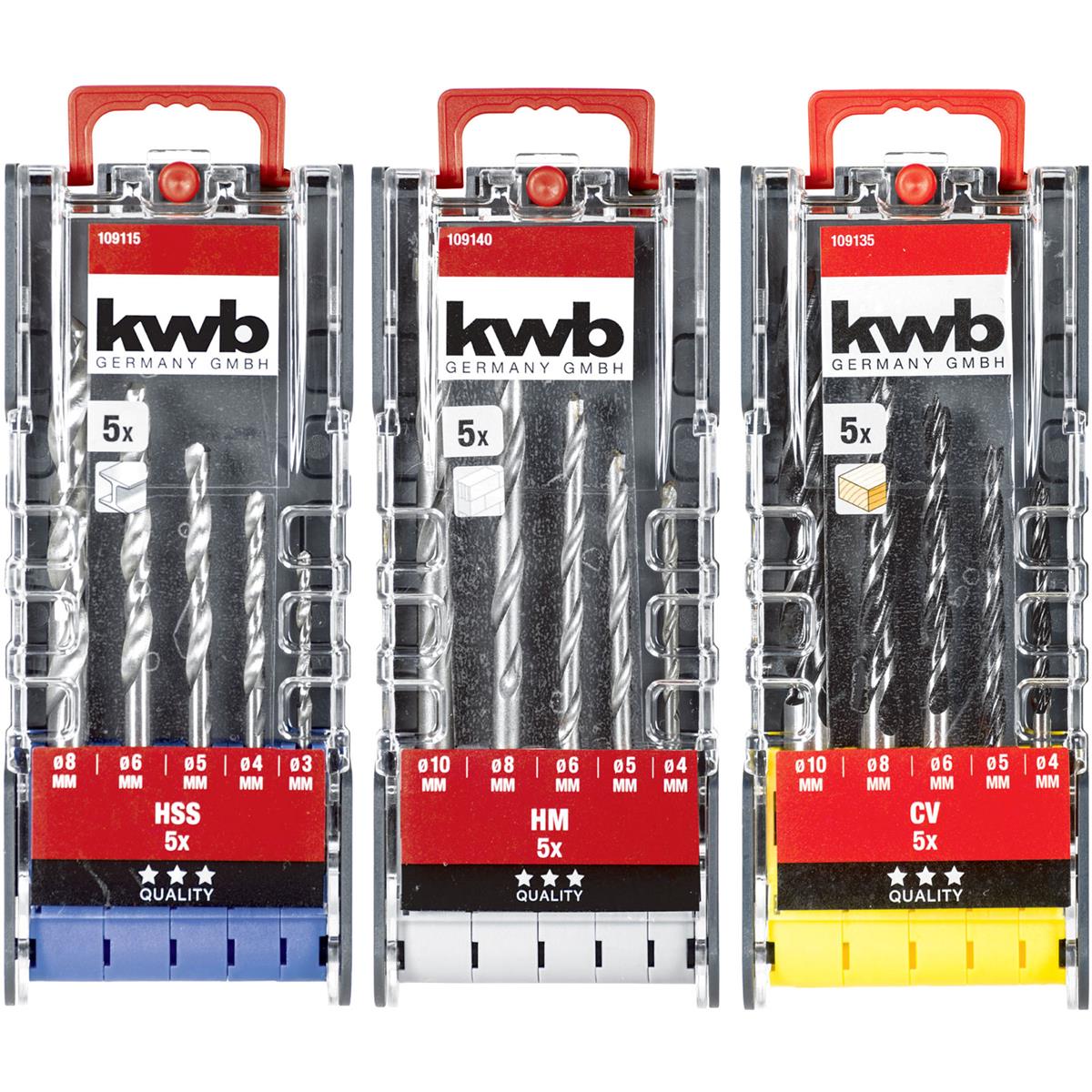 KWB Powerboxenset 15-delig - Boren voor Hout, Steen, Metaal KWB Powerboxenset 15-delig - Boren voor Hout, Steen, Metaal