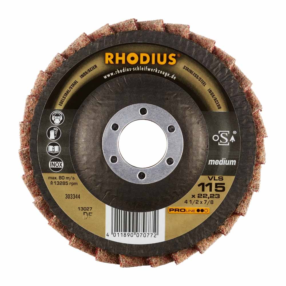 Rhodius Vlieslamellenschijf Pro Medium 115x22,23mm VLS Better