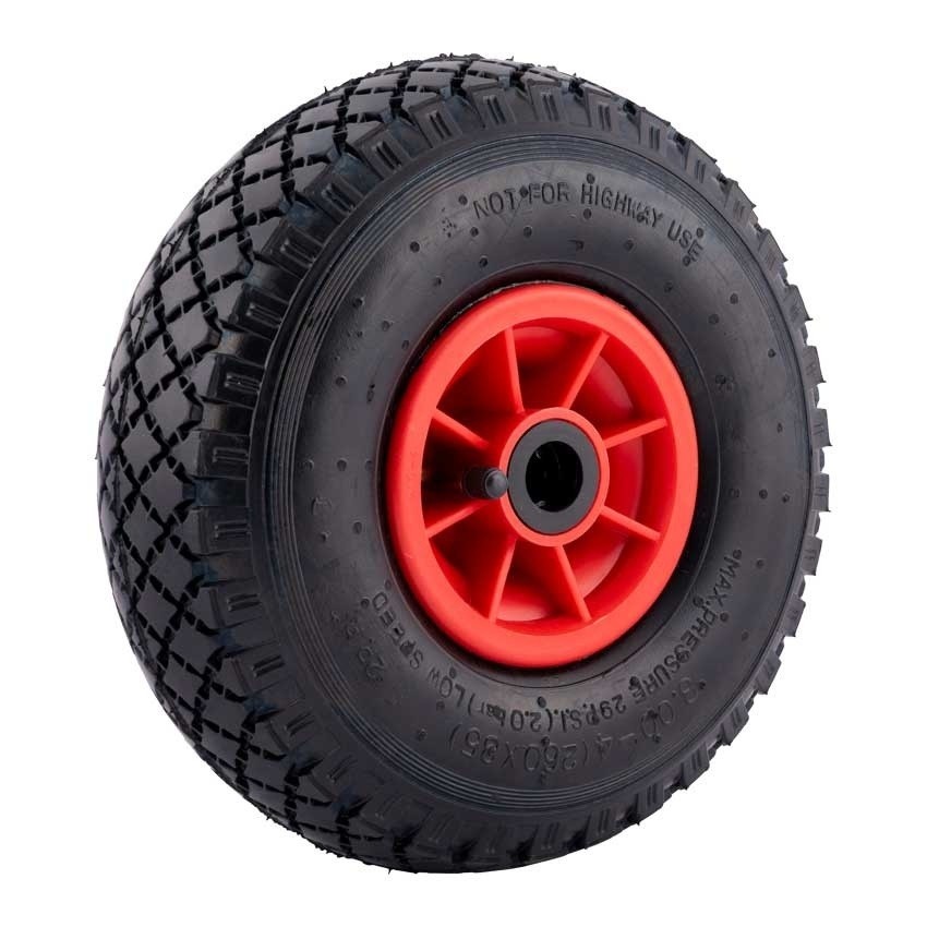 Luchtbandwiel 3.00-4 Steekwagen/Bolderkar - 125kg Draagkracht