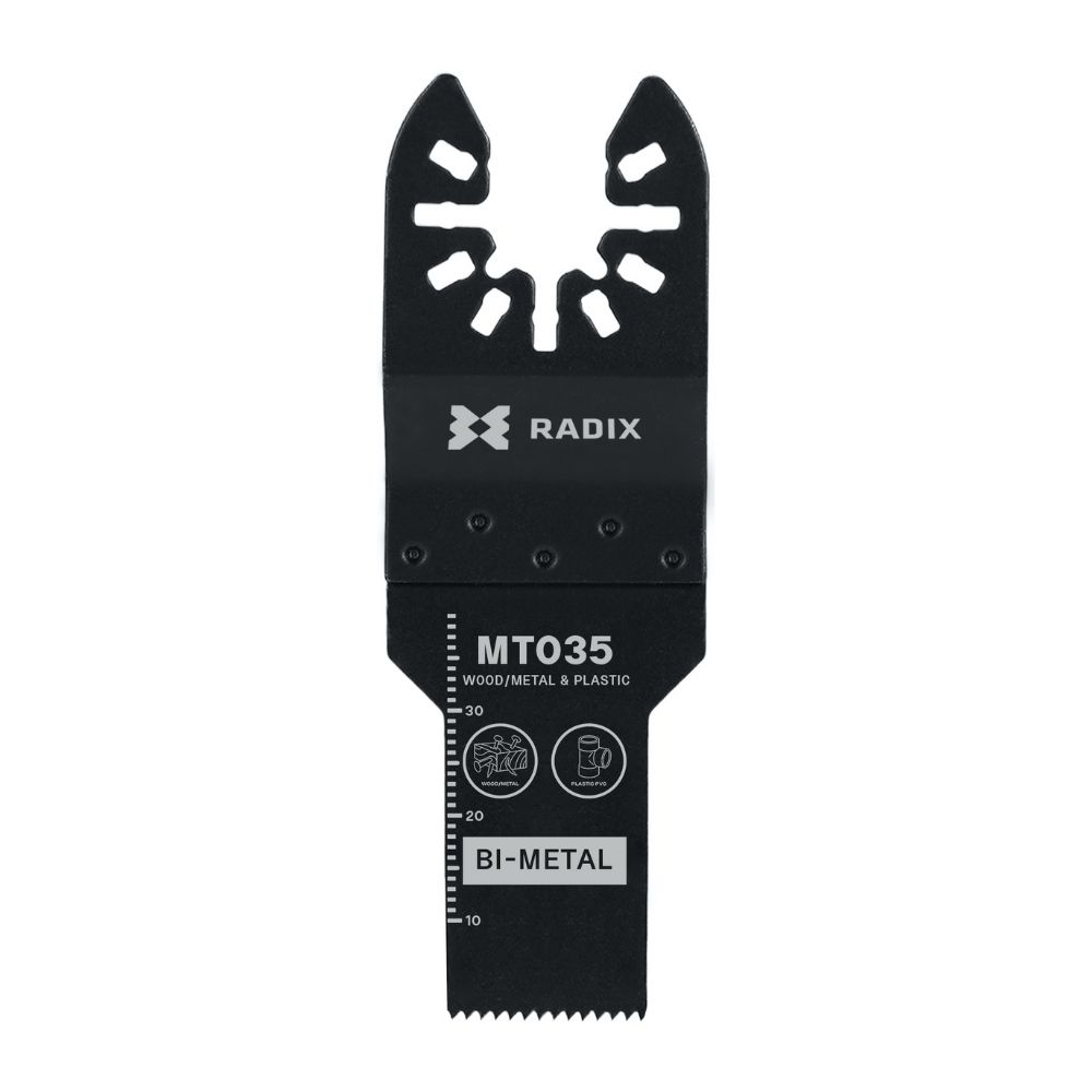 Radix Bi-metaal Multitool Zaagblad 40x20mm - 18 TPI - Universal Aansluiting Radix Bi-metaal Multitool Zaagblad 40x20mm - 18 TPI - Universal Aansluiting