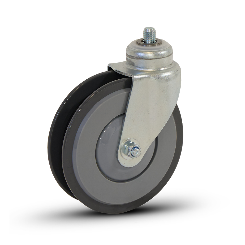 TPR Zwenkwiel 125mm met boutgat montage