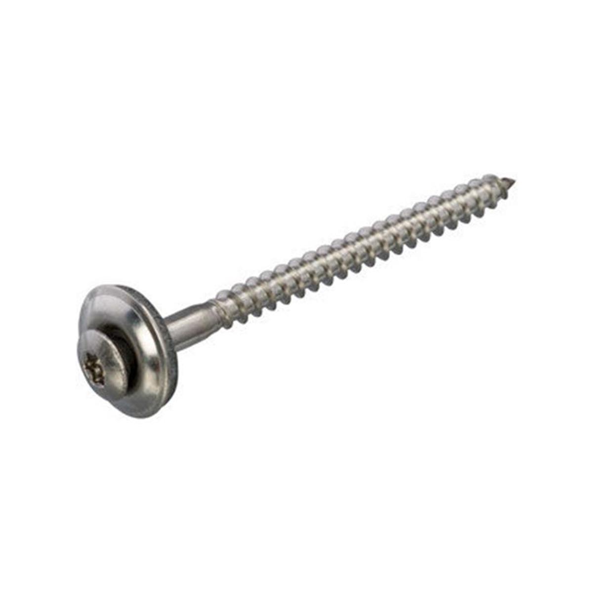 RVS Spenglerschroeven met EPDM-afdichting - TX20 - 4,5 x 35mm - Deeldraad (200 stuks) RVS Spenglerschroeven met EPDM-afdichting - TX20 - 4,5 x 35mm - Deeldraad (200 stuks)