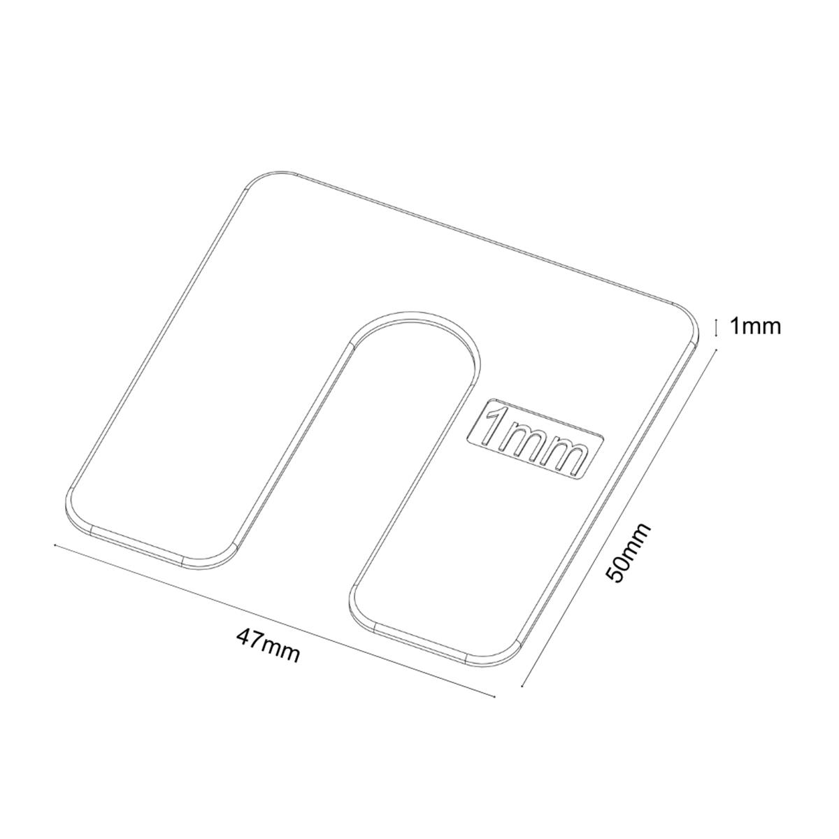 Radix uitvulplaatjes 1mm 50 x 47mm wit | FixMasters Radix uitvulplaatjes 1mm 50 x 47mm wit | FixMasters