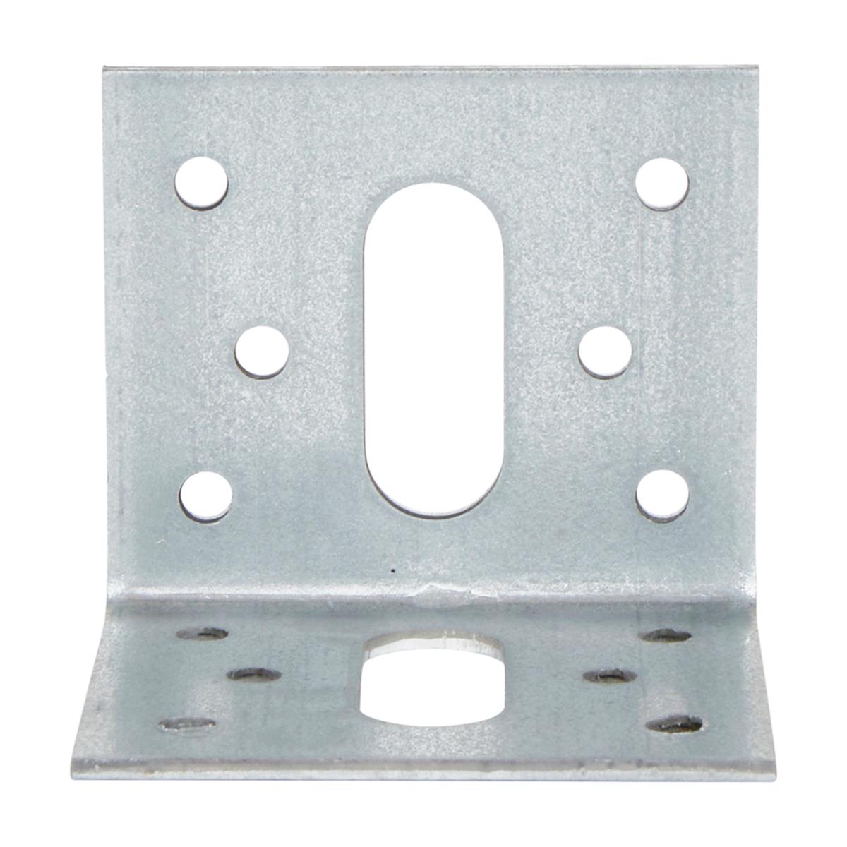 Hoekanker vlak 50 x 50 x 58 x 2.5 mm verzinkt | FixMasters Hoekanker vlak 50 x 50 x 58 x 2.5 mm verzinkt | FixMasters