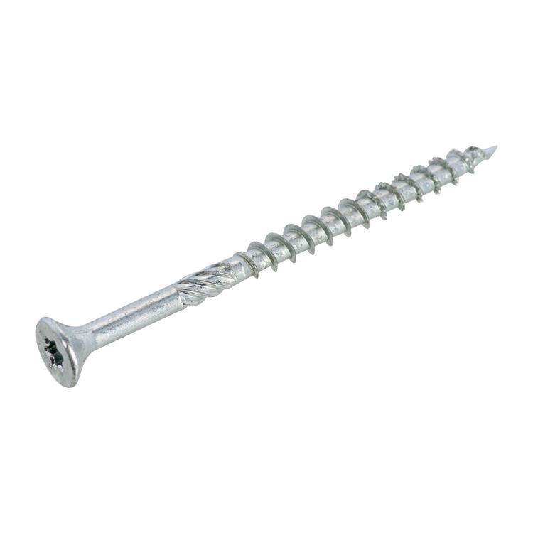 DynaPlus Unischroeven Torx 30 platkop 6x120mm verzinkt deeldraad (100 stuks)