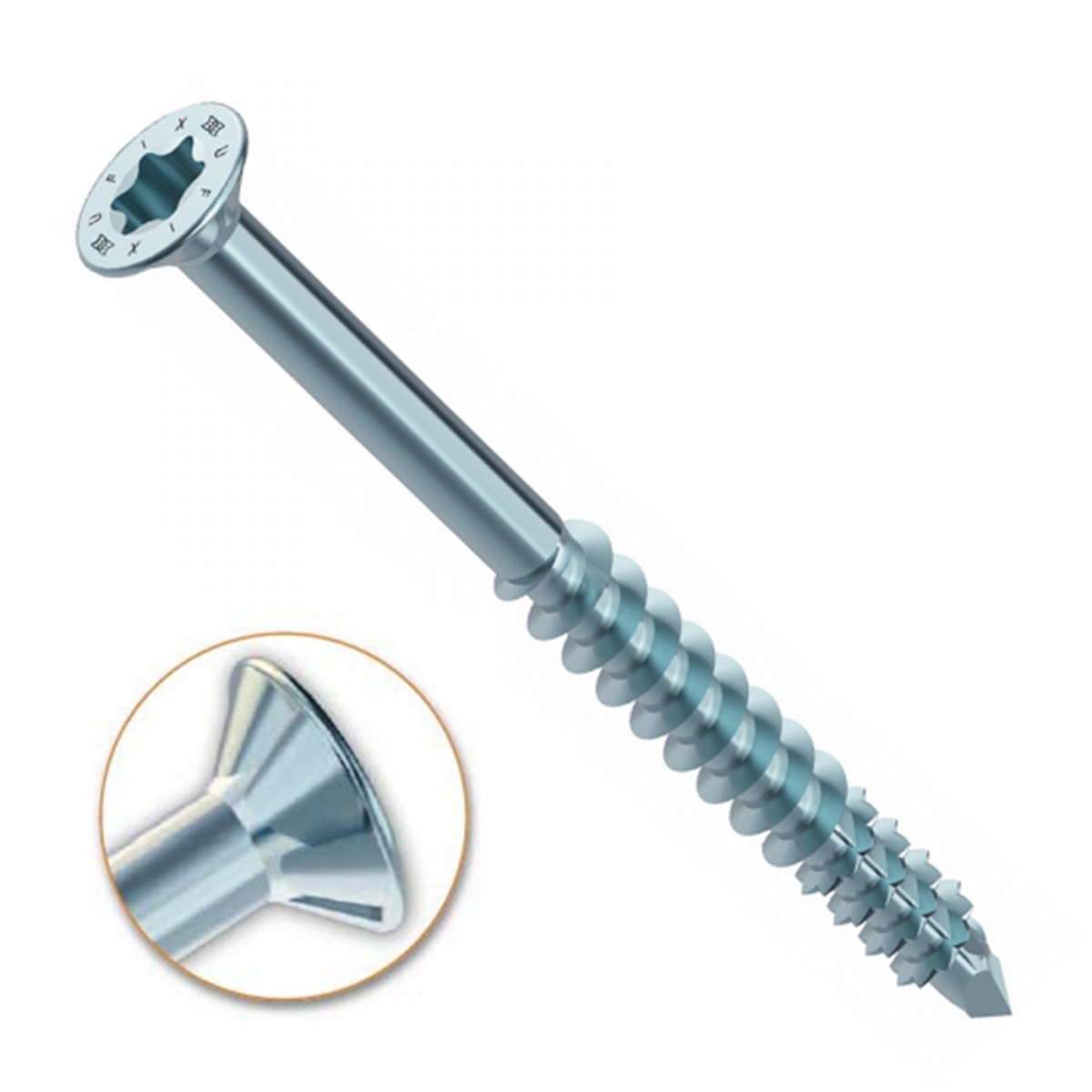 Heco-UFIX MDF Schroeven - Torx 20 Verzinkt - 4x 60mm - Deeldraad (200 stuks)
