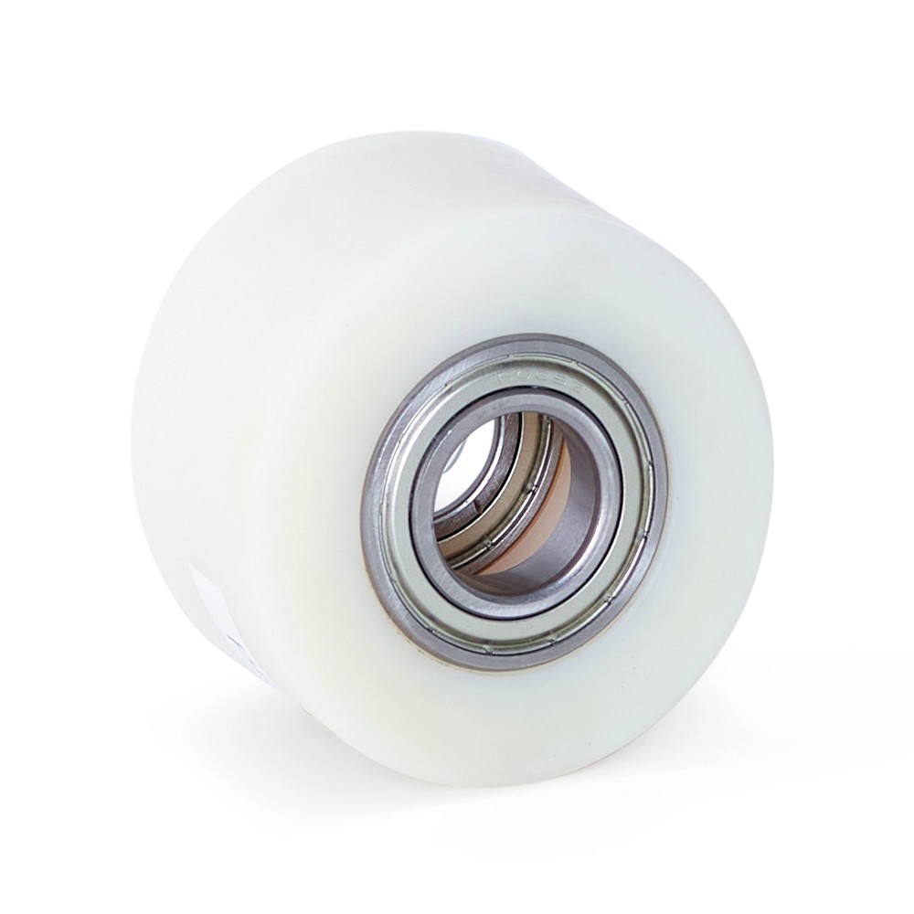 Nylon palletrol 80x50 - Asgatdiameter 25mm - Kogellager - Draagvermogen 500kg Nylon palletrol 80x50 - Asgatdiameter 25mm - Kogellager - Draagvermogen 500kg