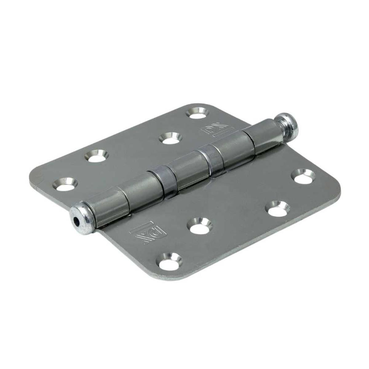 Kogellagerscharnier - Ronde hoeken - 89x89mm - Verzinkte pen - Staal - Verzinkt Kogellagerscharnier - Ronde hoeken - 89x89mm - Verzinkte pen - Staal - Verzinkt