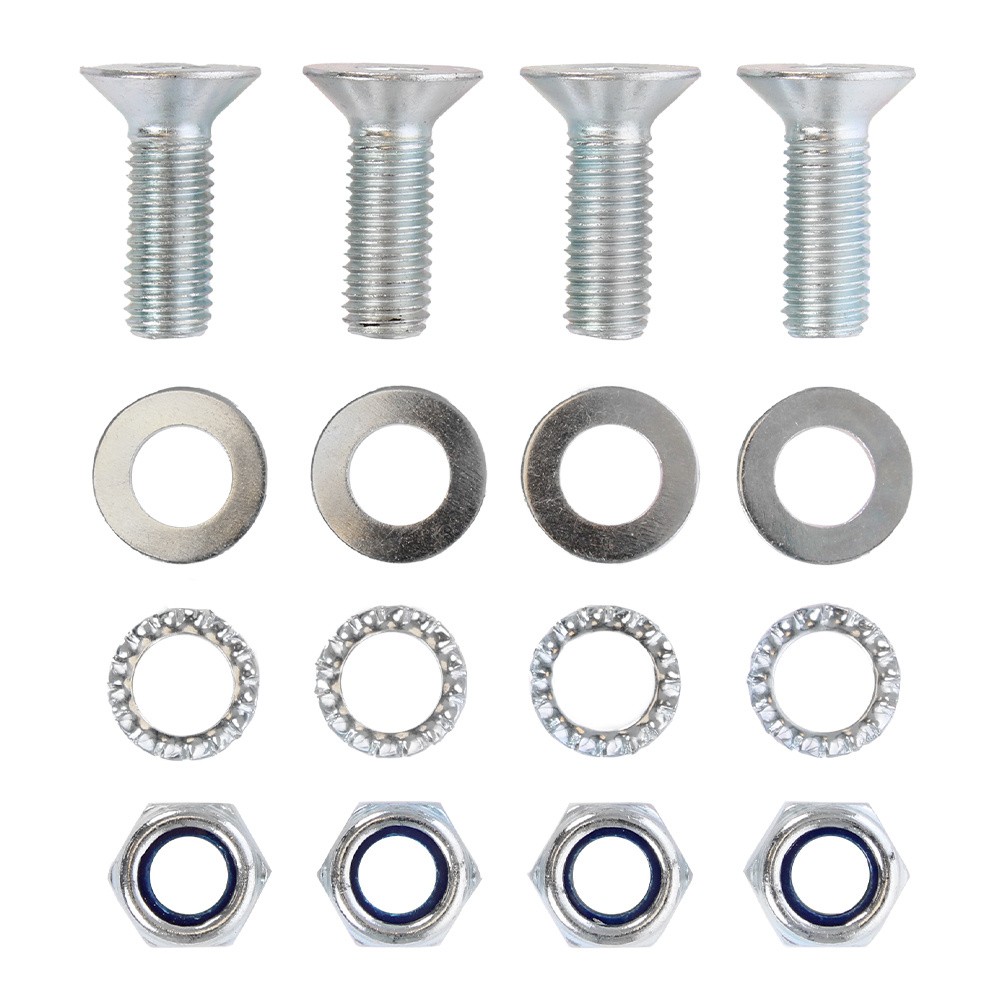 Montageset M10 4x inbusbout 4x tandveerring 4x zelfborgende | FixMasters