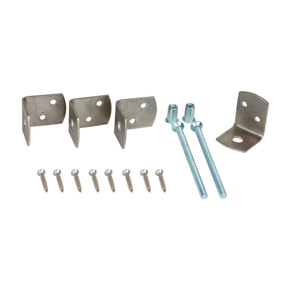 Uni-beslag set RVS + schroeven