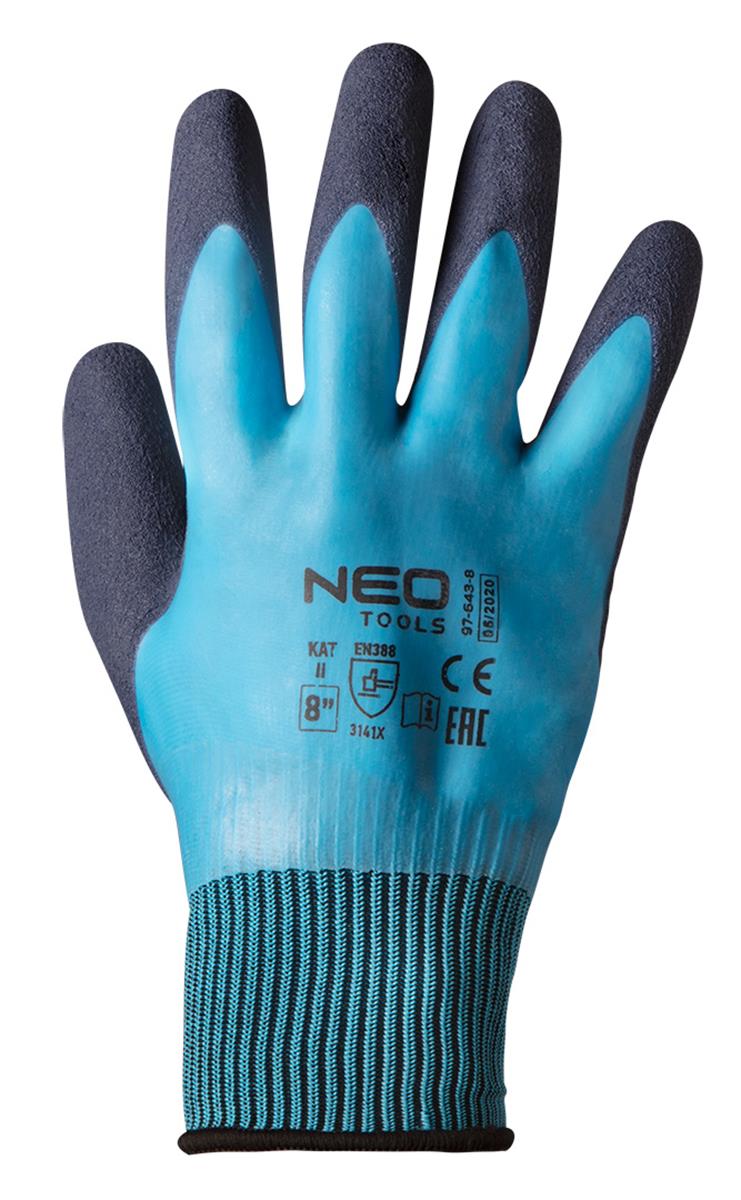 Latex werkhandschoenen dubbele coating maat 8 | FixMasters