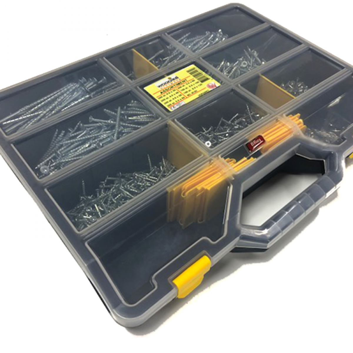 Woodies Ultimate Schroeven Assortimentskoffer 1200-delig Verzinkt Woodies Ultimate Schroeven Assortimentskoffer 1200-delig Verzinkt