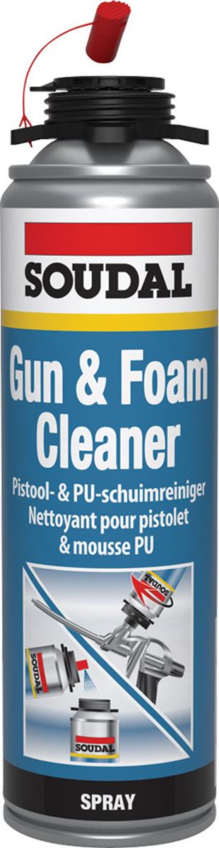 Soudal - Pistool/PUR reiniger - Spuitbus - 500ml Soudal - Pistool/PUR reiniger - Spuitbus - 500ml