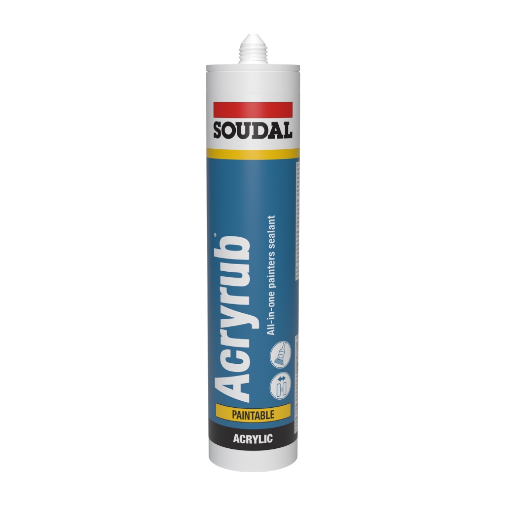 Soudal Acryrub acrylaatkit grijs Soudal Acryrub acrylaatkit grijs