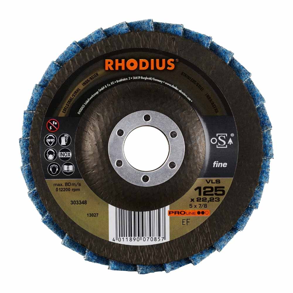 Rhodius Vlieslamellenschijf Fine Pro 125 x 22,23 mm VLS