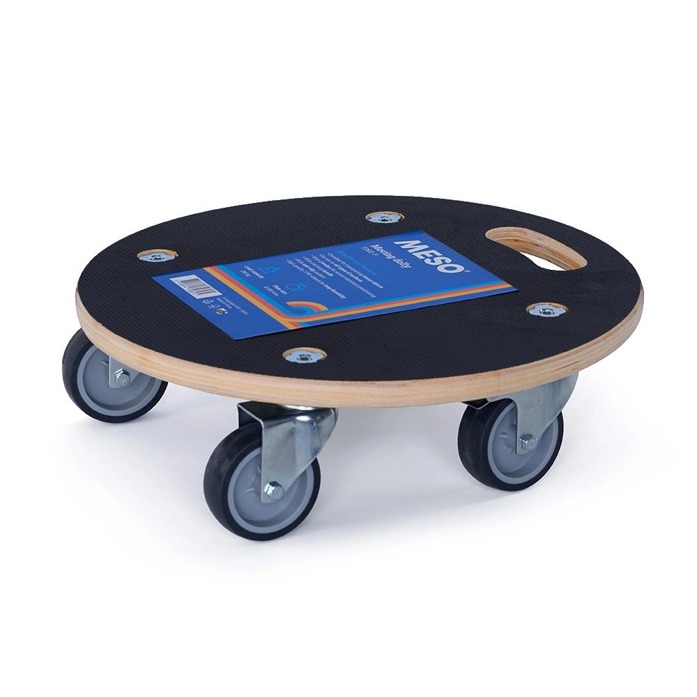 MESO Meubelhondje - Rond - Geremd - TPR Rubber wiel - Max 250kg