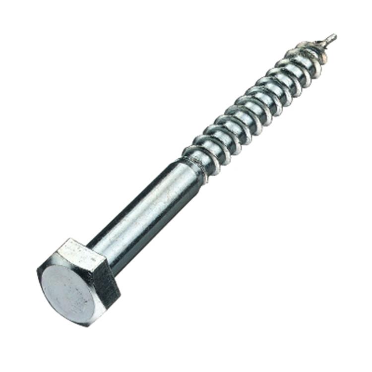 Houtdraadbouten DIN571 Zeskant M7x110mm Verzinkt - 100 stuks Houtdraadbouten DIN571 Zeskant M7x110mm Verzinkt - 100 stuks