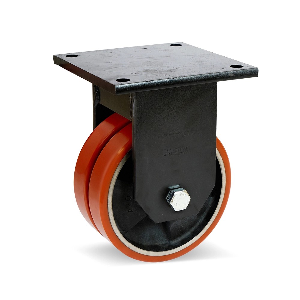 Dubbel PU extra zwaarlast bokwiel - 200mm - 2200kg Dubbel PU extra zwaarlast bokwiel - 200mm - 2200kg