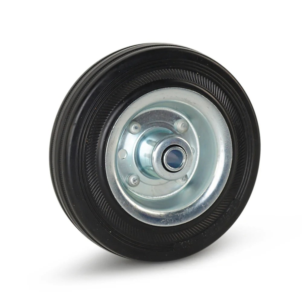 Rubber transportwiel reukloos - Ø125mm - 100kg draagkracht Rubber transportwiel reukloos - Ø125mm - 100kg draagkracht