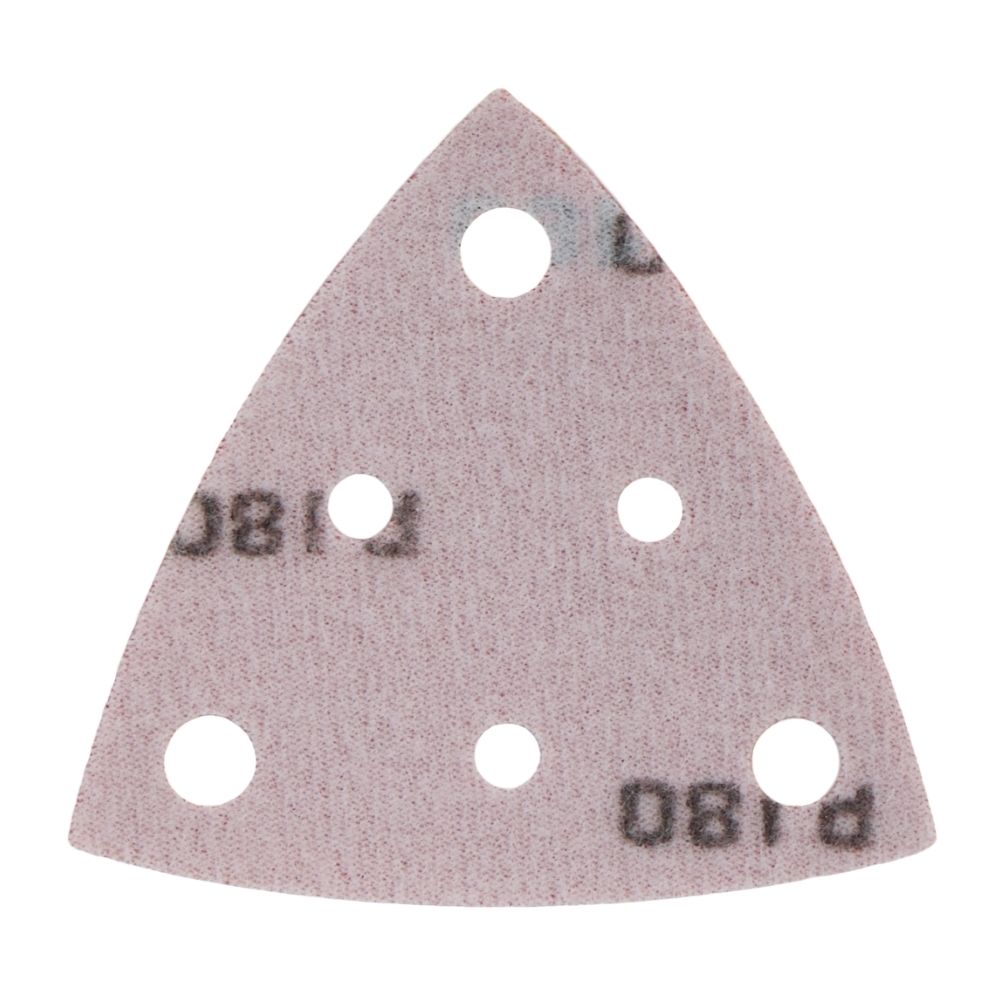Radix Pro Driehoek Schuurvellen 82x82x82mm P180 - 6 stofgaten (50st) Radix Pro Driehoek Schuurvellen 82x82x82mm P180 - 6 stofgaten (50st)
