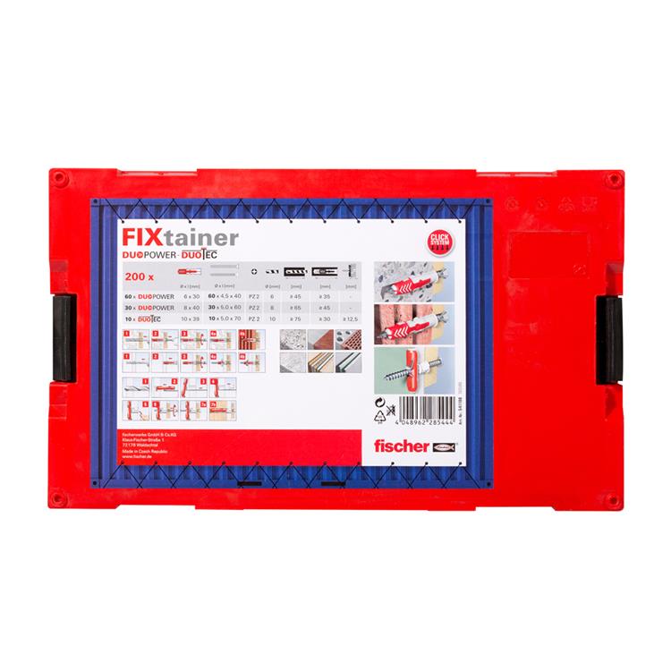 Fischer FIXtainer DuoPower/Duotec Pluggenset 200-delig